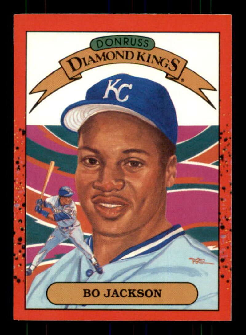 Amazon.com: Bo Jackson Card 1990 Donruss Diamond Kings #1